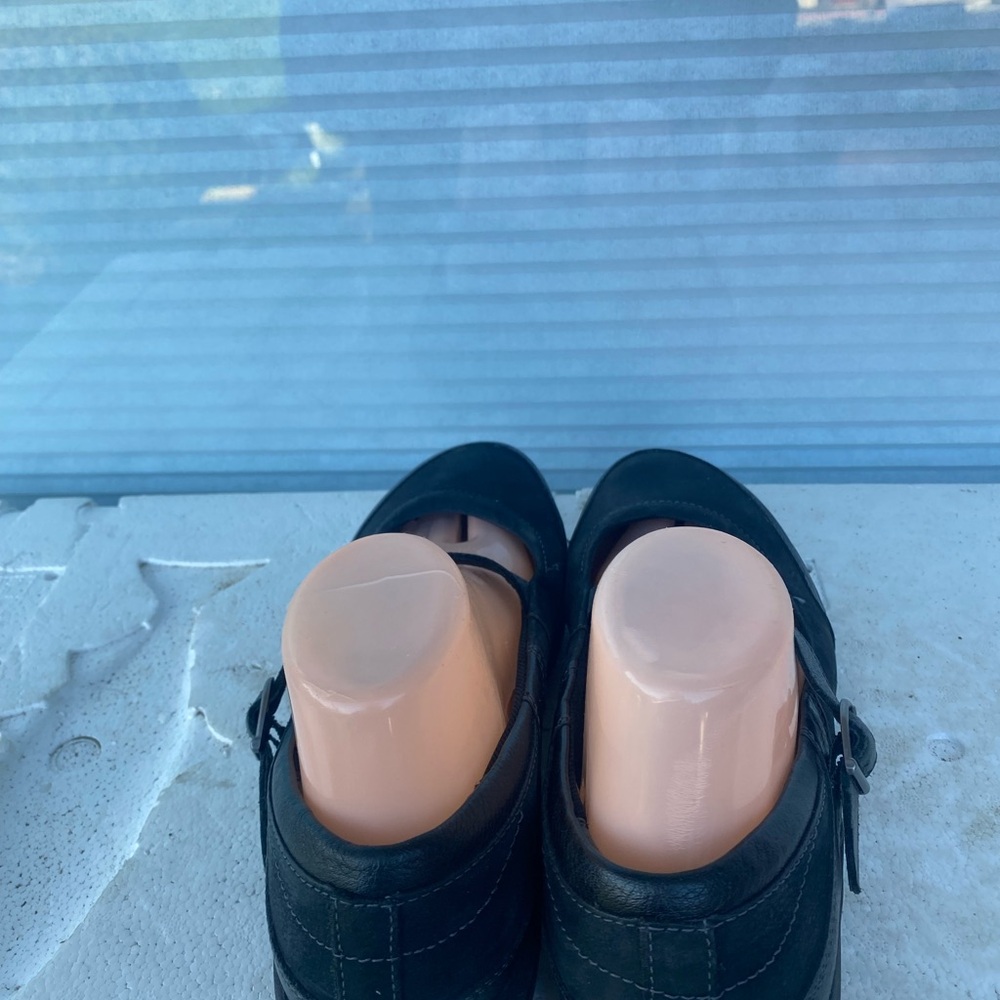 MERRELL Women’s Black Leather mary jane Sandals Size 9.5 - Picture 7 of 16